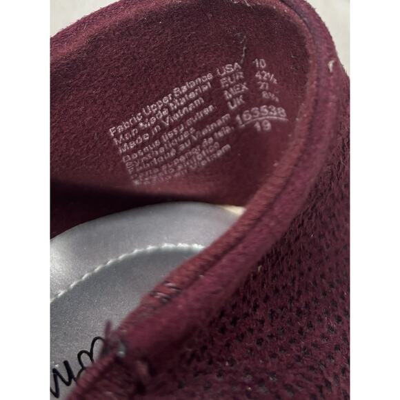 DexFlex Comfort Ballet Flats Women’s Size 10 Burgundy Knit Slip On Memory Foam - Picture 6 of 10